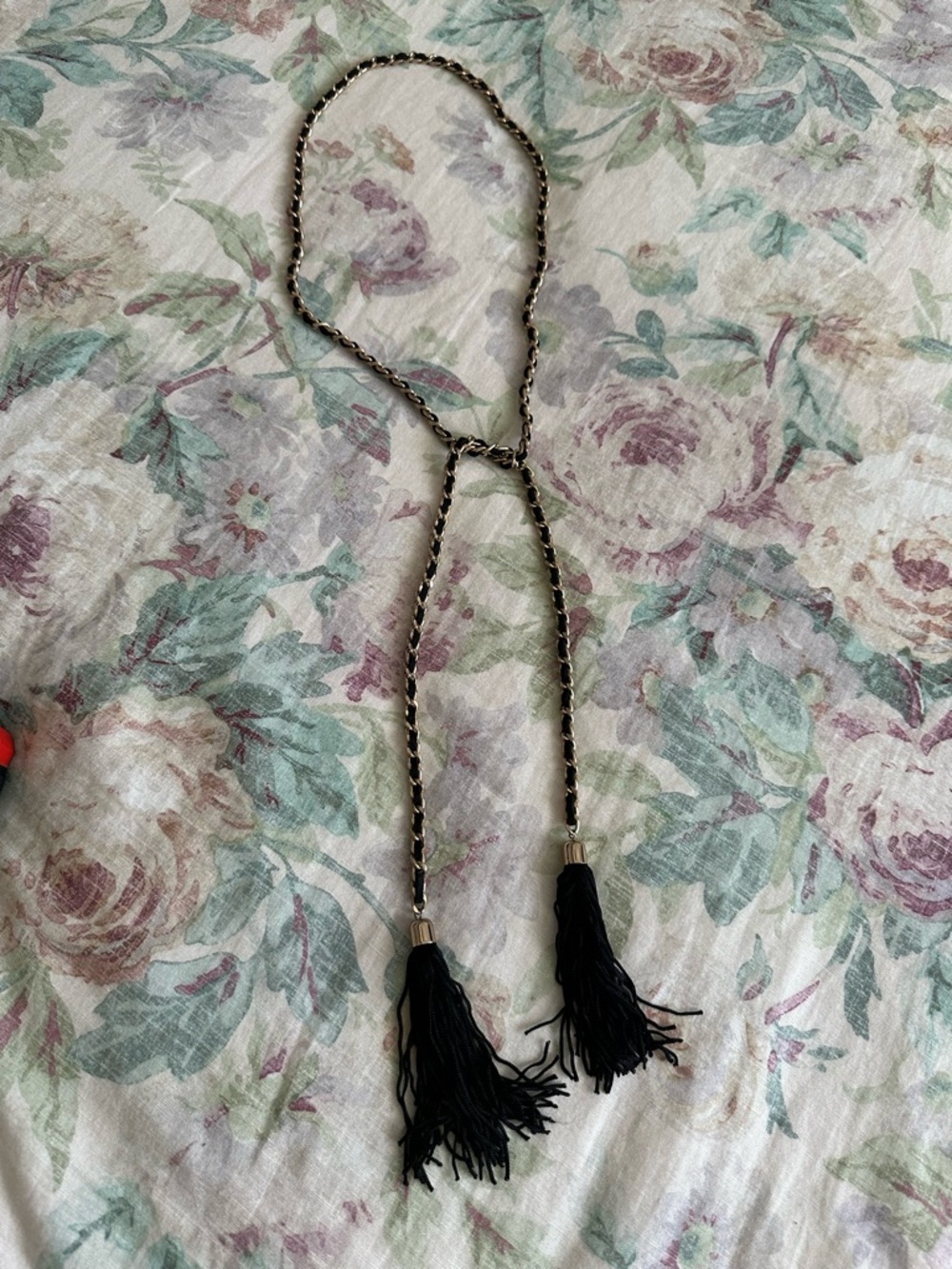 Black Tassel Rope Necklace - Women Jewelry